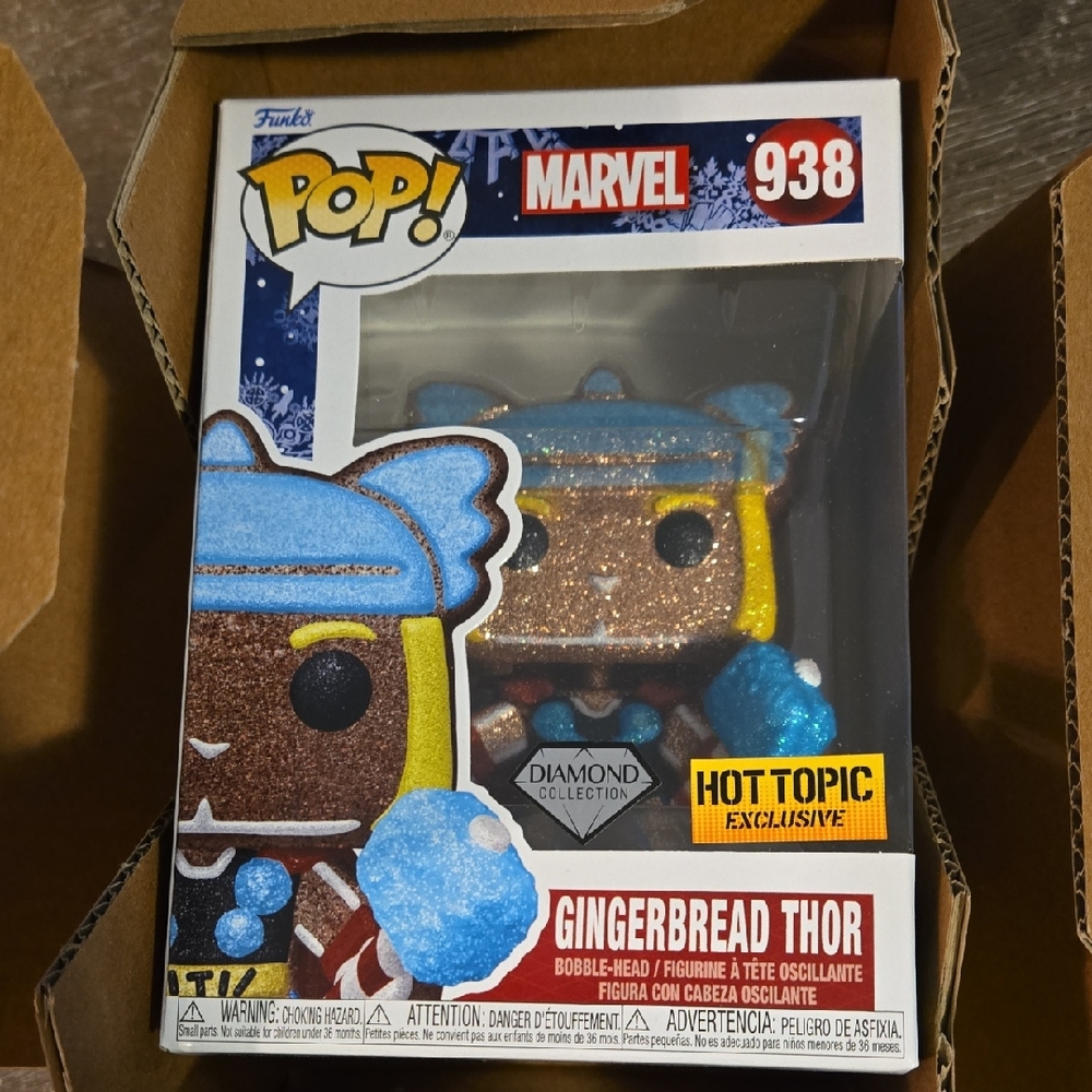 Funko Marvel Gingerbread Thor Diamond Edition